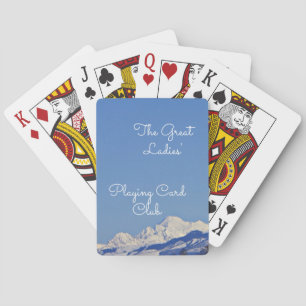 Beautiful Sky & Mountain Personalised Playing Card