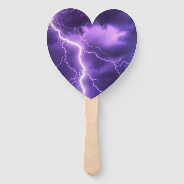 beautiful sky, thunder hand fan (Front)