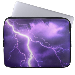 beautiful sky, thunder laptop sleeve
