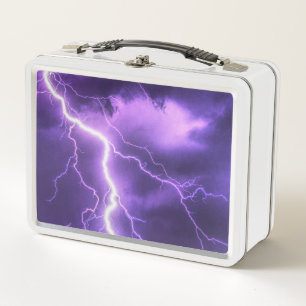 beautiful sky, thunder metal lunch box