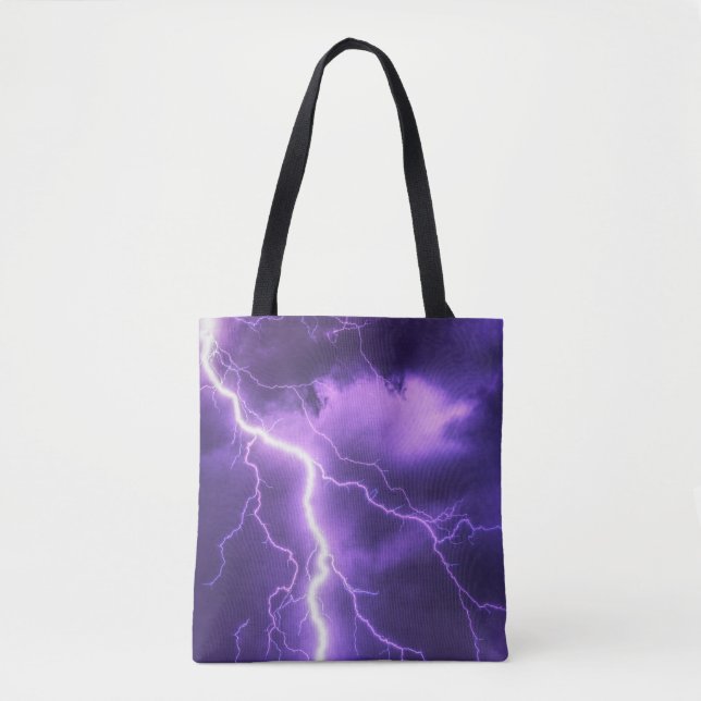 beautiful sky, thunder tote bag (Front)