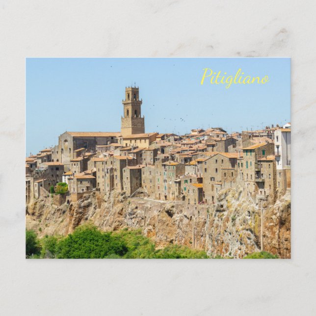 Beautiful skyline of Pitigliano, Tuscany Postcard (Front)