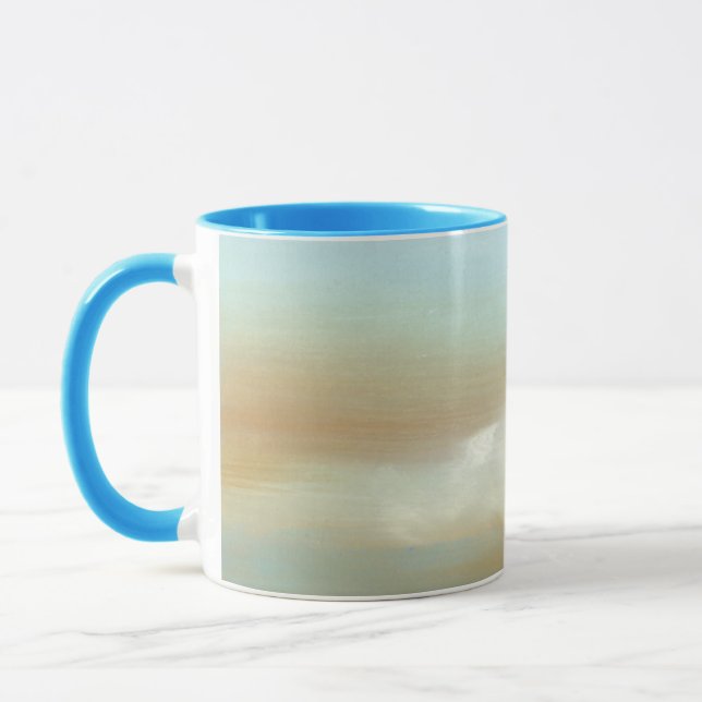 Beautiful Skyscape with Fluffy Clouds Mug (Left)