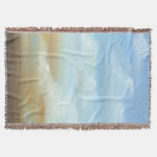 Beautiful Skyscape with Fluffy Clouds Throw Blanket