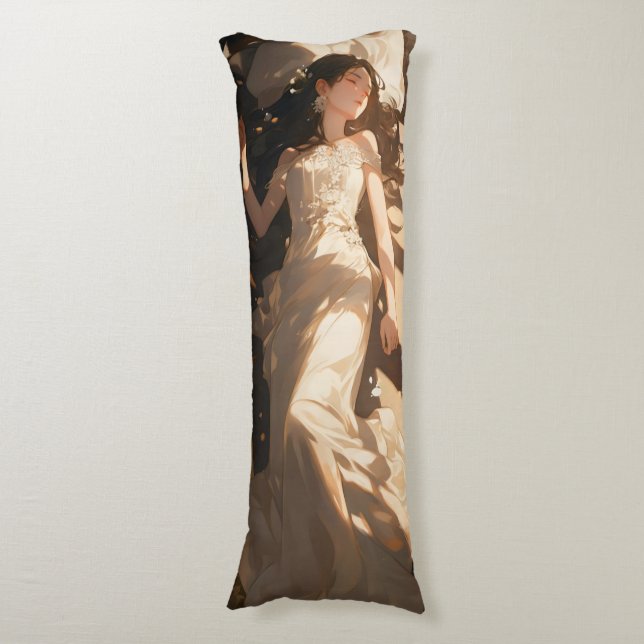 Beautiful Sleeping Bride Anime Body Cushion (Front Vertical)