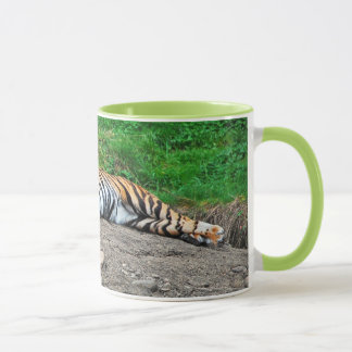 Beautiful sleeping tiger coffee mug