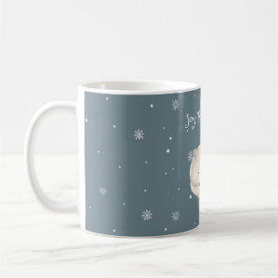 Beautiful Sleeping White Fox Christmas Coffee Mug