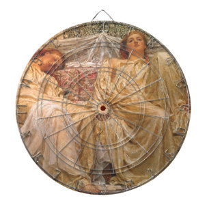 Beautiful Sleepy Women (Dreamers) (Vintage Art) Dartboard