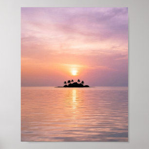 Beautiful Small Island Sunset The First Poster