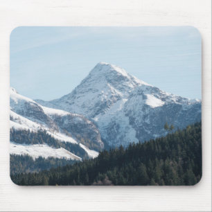 Beautiful Snow Covered Mountains Mouse Mat