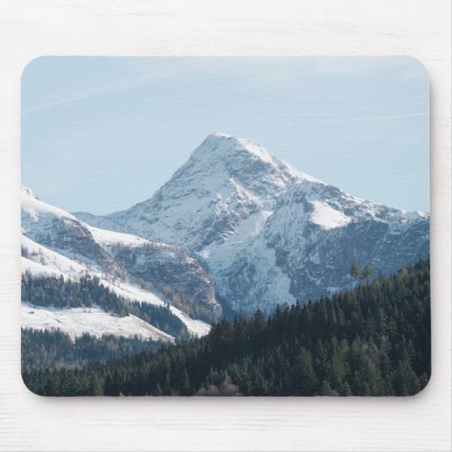 Beautiful Snow Covered Mountains Mouse Mat (Front)