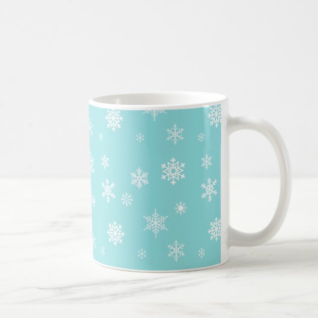 Beautiful Snowflake Pattern Coffee Mug (Right)