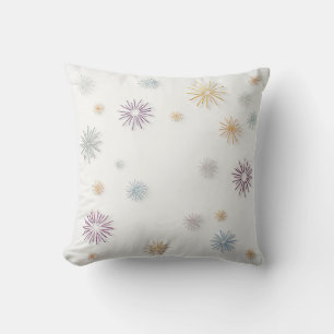 Beautiful snowflake pattern cushion