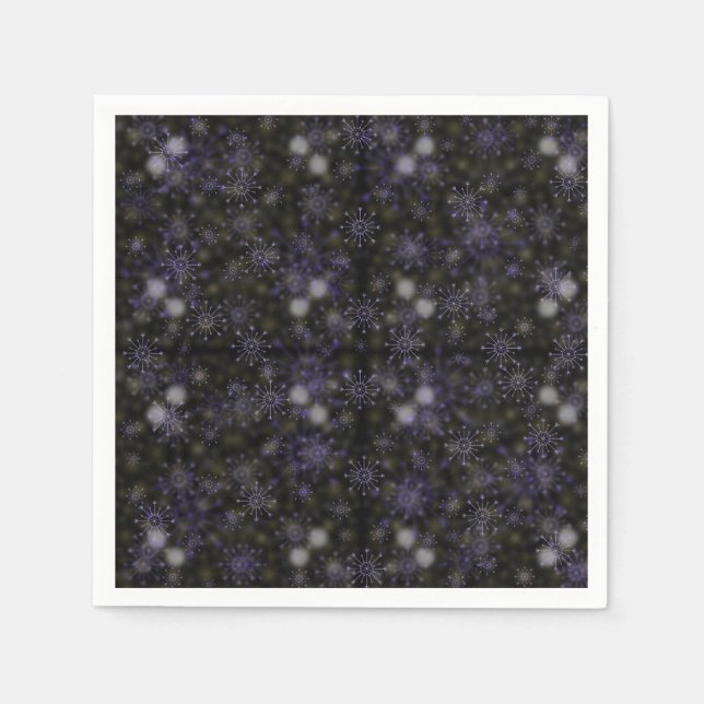 Beautiful Snowflakes napkins, holiday napkins (Front)