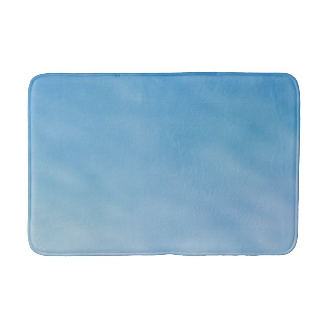 Beautiful Soft Blue Sky with Dreamy Clouds Bath Mat (Front)