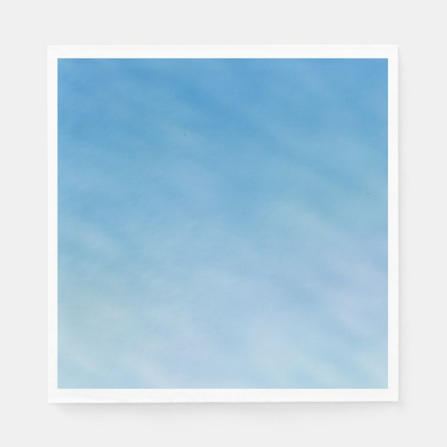 Beautiful Soft Blue Sky with Dreamy Clouds Napkin (Front)
