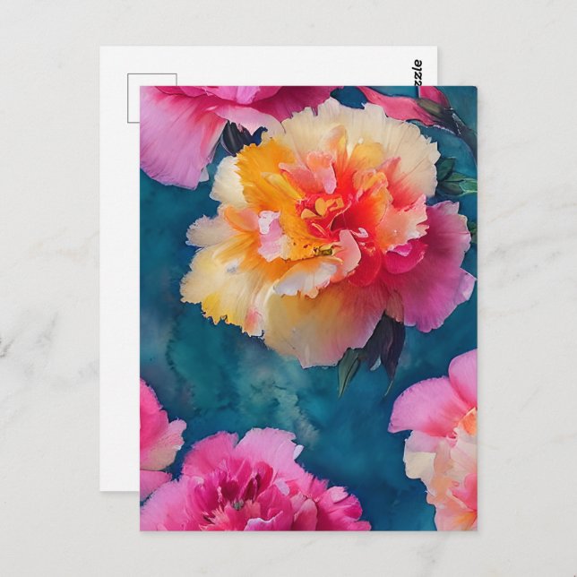 Beautiful Soft Pink Flowers Postcard (Front/Back)