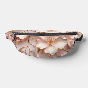 Beautiful Soft Pink Pastel Floral Bum Bags