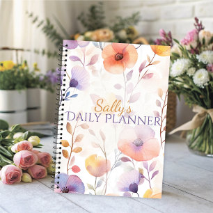 Beautiful Soft Watercolor Blooms Planner