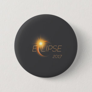 Beautiful Solar Eclipse 2017 Graphic 6 Cm Round Badge