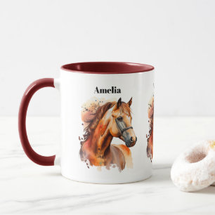Beautiful Sorrel Horse Portrait Mug