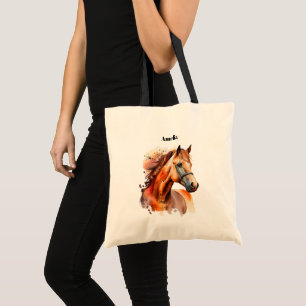 Beautiful Sorrel Horse Portrait Tote Bag