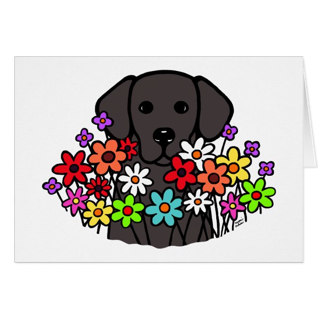 Beautiful Soul Black Labrador Illustration (Front Horizontal)