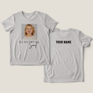 Beautiful Soul Typography, Custom T-shirt Women Tri-Blend Shirt