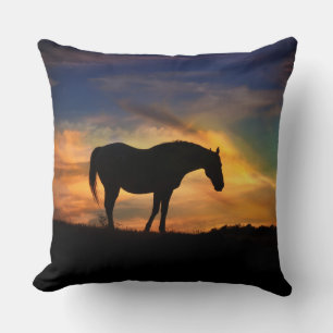 Beautiful Southwestern Horse Cushion