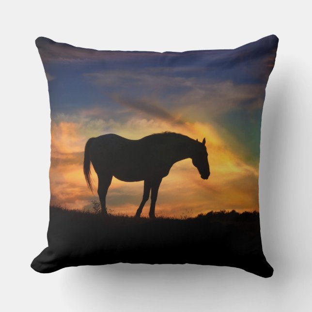 Beautiful Southwestern Horse Cushion (Front)