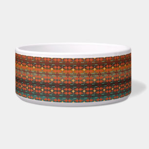 Beautiful Southwestern Pattern, Ceramic Pet Bowl