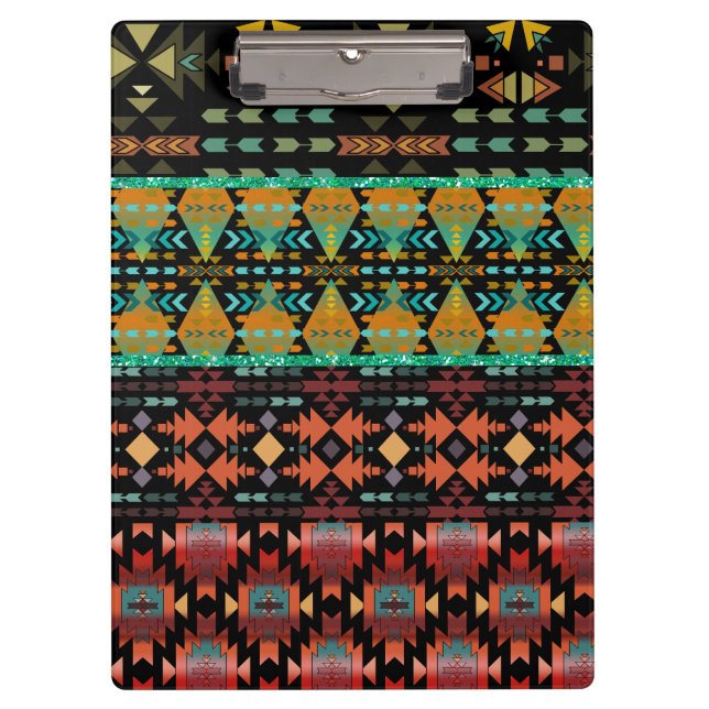 Beautiful Southwestern Style Quilt Pattern  Clipboard (Front)