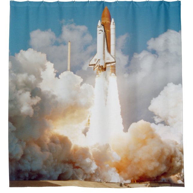Beautiful Space Shower Curtain (Front)