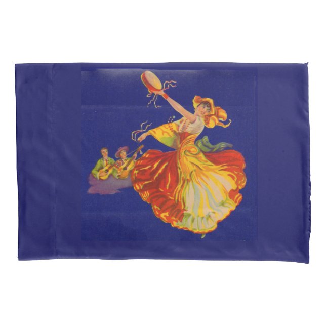 beautiful Spanish dancer Pillowcase (Front)