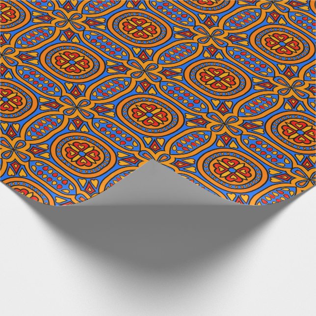 Beautiful Spanish Tile Wrapping Paper (Corner)