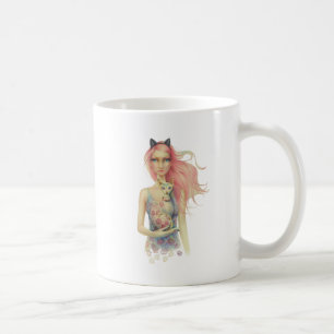 Beautiful Sphinx Cat and Girl Coffee Mug