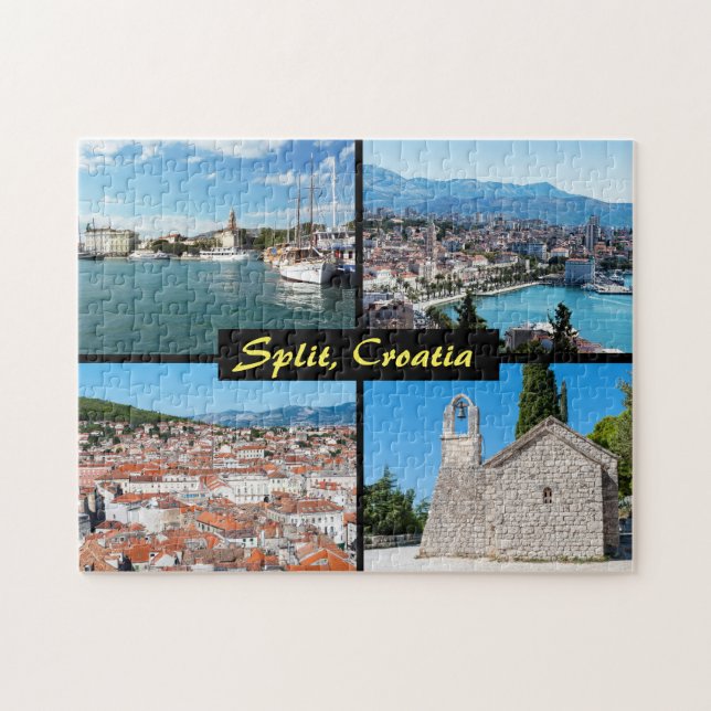 Beautiful Split Landmarks - Croatia, Europe Jigsaw Puzzle (Horizontal)