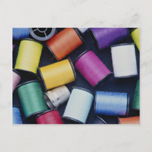 Beautiful Spools of thread Postcard