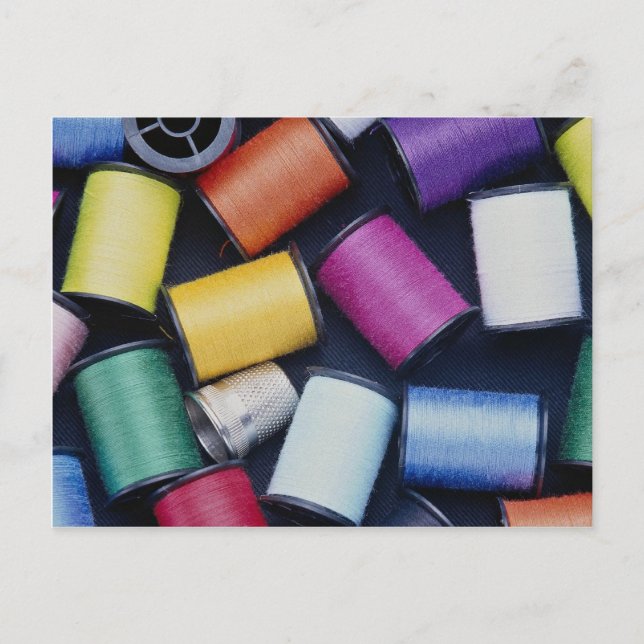 Beautiful Spools of thread Postcard (Front)