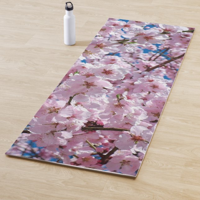 Beautiful Spring Cherry Blossoms Yoga Mat (In Situ)