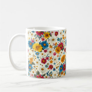 Beautiful Spring Colourful Chic Girly Wildflowers Coffee Mug