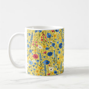Beautiful Spring Colourful Girly Wildflowers Coffee Mug