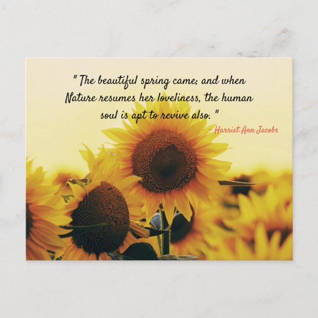 Beautiful Spring - Famous Quote Postcard (Front)