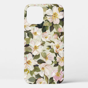 Beautiful spring floral with blossom tree branches iPhone 12 case