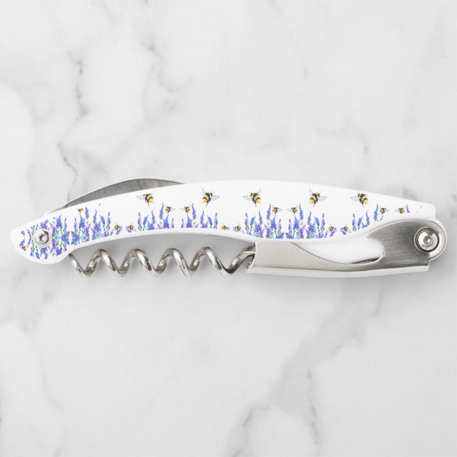 Beautiful Spring Flowers and Bees Flying - Drawing Corkscrew (Back)