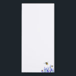 Beautiful Spring Flowers and Bees Flying - Drawing Magnetic Notepad<br><div class="desc">Beautiful Spring Flowers and Bees Flying - Drawing Nature Sweet Honey Bee - Choose / Add Your Favourite Text / Colour - Make Your Unique Gift - Resize and move or remove and add elements / image with customisation tool ! - Drawing and Design by MIGNED. You can also transfer...</div>