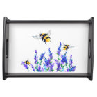 Beautiful Spring Flowers and Bees Flying  Drawing