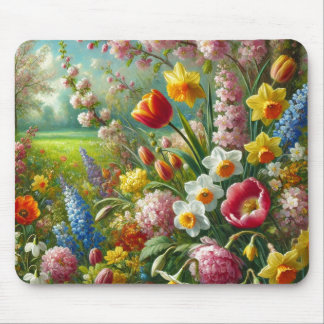 Beautiful Spring Flowers  Mouse Mat