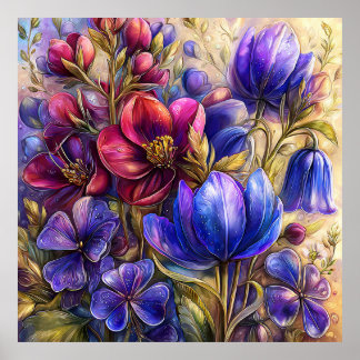 Beautiful Spring Flowers Wall Art 17