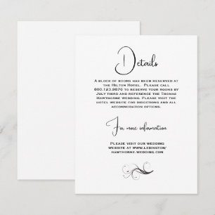 Beautiful Spring Flowers Wedding Enclosure Card